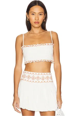 ROCOCO SAND Smocking Bandeau Top in
