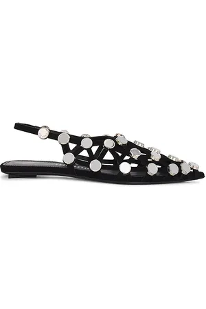 The Attico Grid Ballerina Flat in