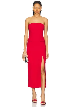 Bardot NIKKI STRAPLESS MIDI DRESS in