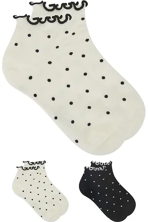 Stems 2 Pack Dot Ruffle Ankle Socks in