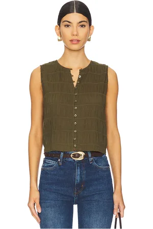 Frame Smocked Tank in
