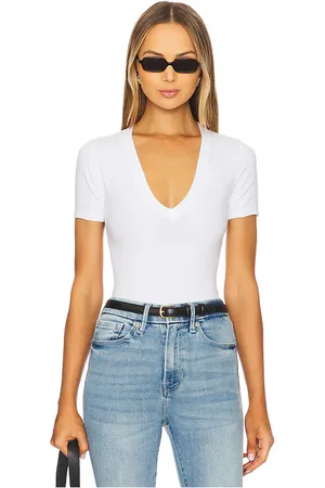 GOOD AMERICAN Deep V Bodysuit in