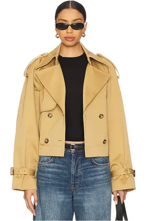 Ivy & Oak Jessica Cropped Trench Coat in