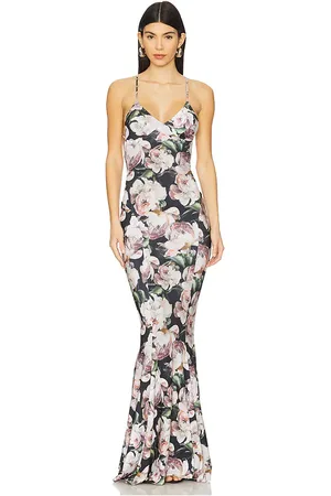 Norma Kamali Low Back Slip Fishtail Gown in