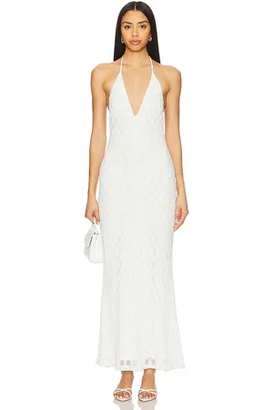 Bardot X REVOLVE Adoni Halter Mesh Midi Dress in