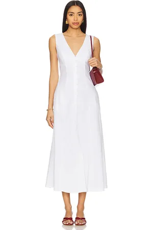 Bardot X REVOLVE Cordelia Linen Midi Dress in