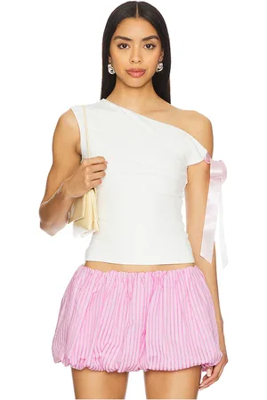 MORE TO COME Raquel Tie Sleeve Top in