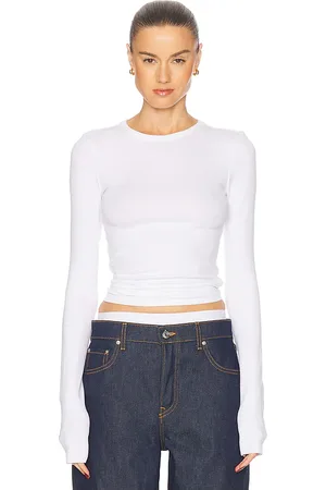 GRLFRND Crew Neck Extra Long Sleeve Tee in