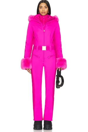 Goldbergh Angele Softshell Ski Suit With Fur Cuffs in