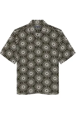 Frescobol Carioca Castro Linen Copa Sol Printed Shirt in