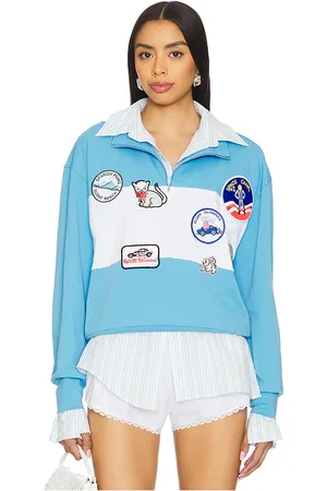 yuhan wang Embroidered Patches Sweatshirt in