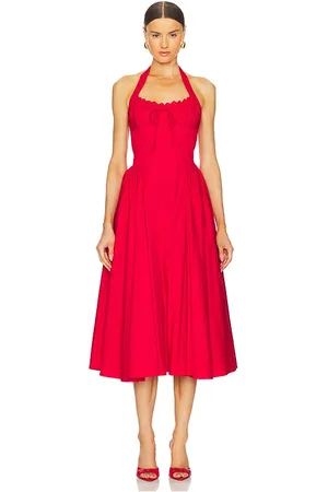 LINE & DOT Abbott Halter Midi Dress in