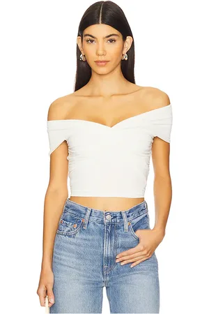 GOOD AMERICAN Raon Jersey Twist Off Top in