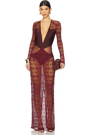 PATBO X Camila Coelho Long Sleeve Maxi Dress in