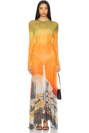 MONSE Handkerchief Hem Maxi Dress in