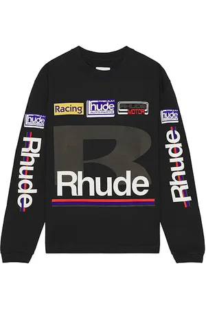 Rhude Petrol Patch Long Sleeve Tee in