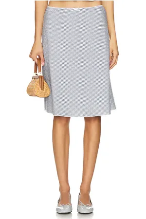 DANIELLE GUIZIO Gingham Paloma Skirt in