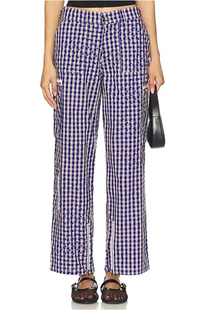 DANIELLE GUIZIO Adrian Gingham Pant in