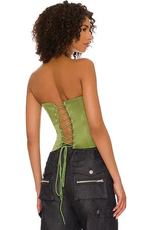 DANIELLE GUIZIO Satin Corset in