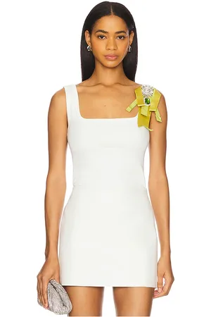 AREA Crystal Bow Tank Top in