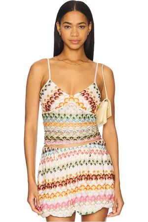 Missoni Top in Multi Green Pink & Brown