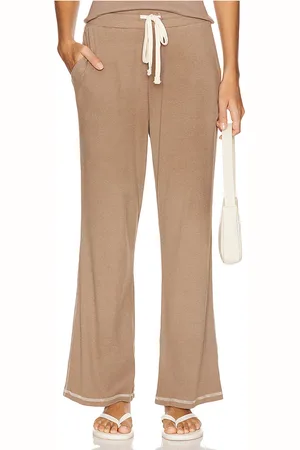 SUNDRY Rib Lounge Crop Flare in