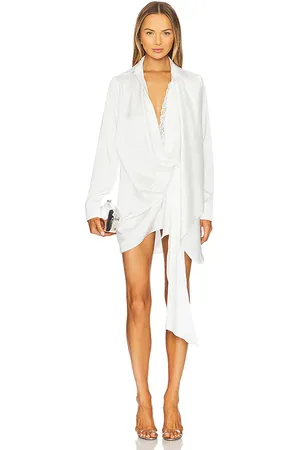 Vaillant Draped Shirt Style Wrap Dress in