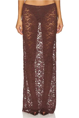 Lioness Black Swan Lace Maxi in