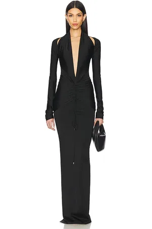LAQUAN SMITH Deep Plunge Gown in