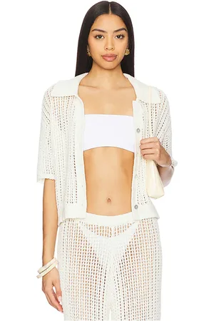 La Porte Ophelia Windowpane Knit Top in