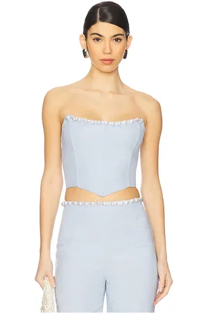 La Porte Birkin Pearl Corset Top in
