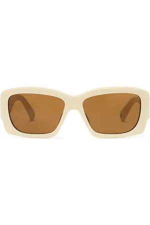 Jacquemus Croisiere Sunglasses in Sandy Gold & Matte Brown