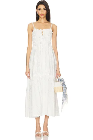 yuhan wang Floral Embroidered Dress in