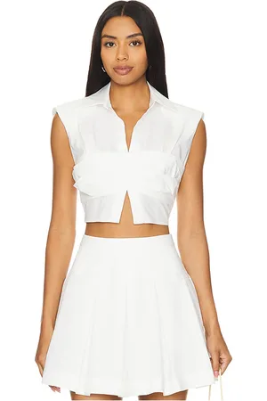 Simkhai Emie Cropped Box Sleeve Top in