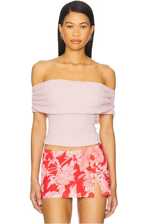 ASTR Off Shoulder Textured Knit Top in