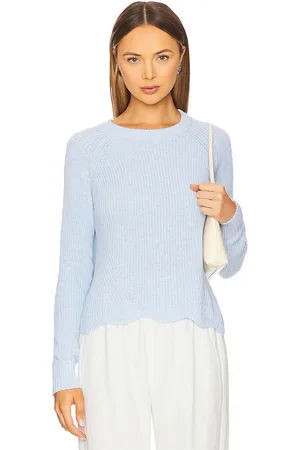AUTUMN CASHMERE Scallop Shaker Sweatshirt in