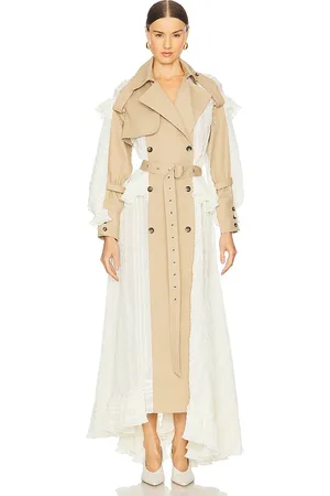 Rokh Trench With Ruffle Dress in