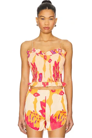 SWF Ruffled Spaghetti Top in