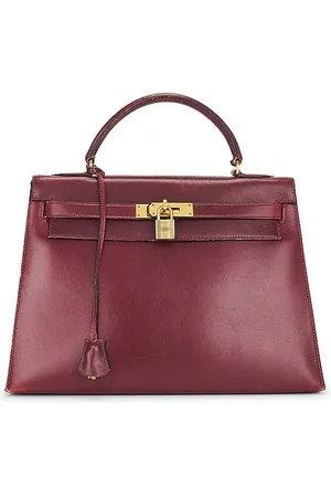 SIEDRES Hermes 1979 Box Kelly 32 Handbag in