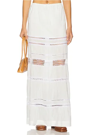 SWF Tiered Lace Maxi Skirt in