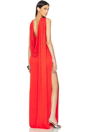 SID NEIGUM Floor Length Cowl Back Dress in
