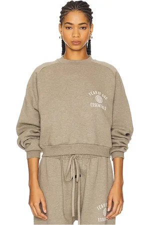 FEAR OF GOD Cropped Crewneck Sweatshirt in