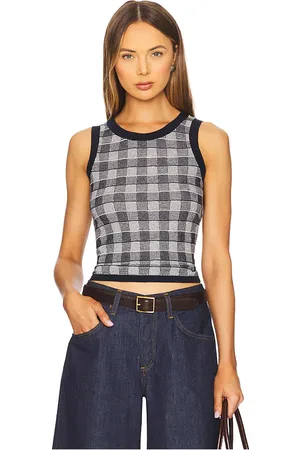 Guest In Residence Gingham Tank in