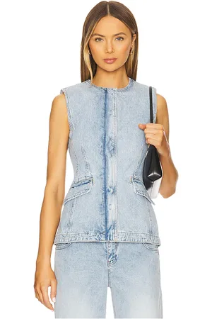 Simkhai Charley Sleeveless Button Up Top in