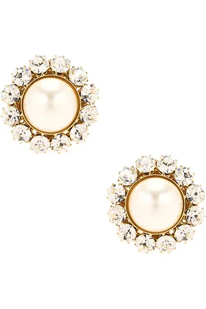 Rowen Rose Pearl And Strass Earrings in