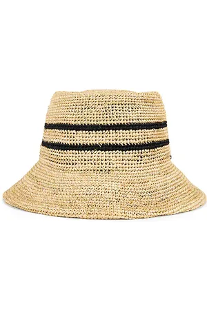 Brixton Ellee Straw Bucket Hat in