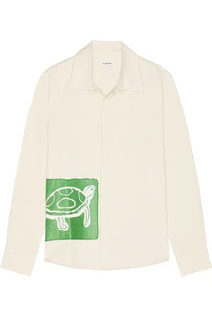 FLÂNEUR Embroidered Turtle Shirt in
