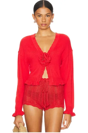 Tularosa Jovien Rosette Cardigan in