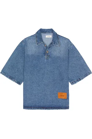 FLÂNEUR Denim Polo in