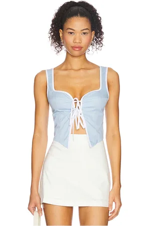 MORE TO COME Amelie Tie Front Top in